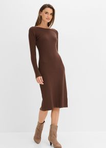 Strickkleid aus Viskose- Mix in braun, Gr&ouml;sse 36/38 (S), bonprix