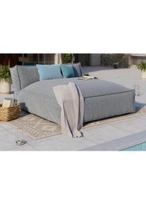 Ambia Garden Loungesofa , Grau , Textil , 146x80x175 cm , wetterbest&auml;ndig, regenabweisend, lichtecht , Gartenm&ouml;bel, Loungem&ouml;bel, Outdoor-Sofas