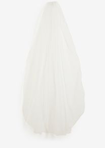 Brautschleier aus transparentem Material in weiss, Gr&ouml;sse Onesize, bonprix