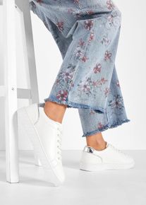 Sneaker mit Metallic-Details in weiss, Gr&ouml;sse 39, bonprix