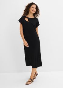 Jerseykleid aus Punto di Roma in schwarz, Gr&ouml;sse 52/54 (XXL), bonprix