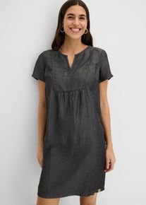 Kleid aus Lyocell in schwarz, Gr&ouml;sse 40, bonprix