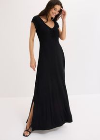 Maxikleid aus Viskose-Mix in schwarz, Gr&ouml;sse 48/50 (XL), bonprix